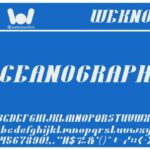 Oceanography Fonts