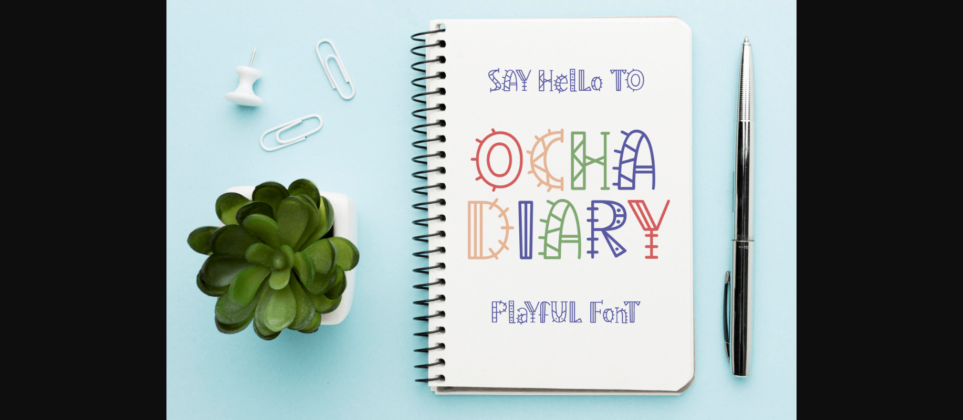 Ocha Diary Font Poster 3