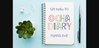 Ocha Diary Font Poster 1