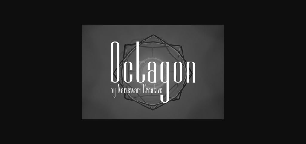 Octagon Font Poster 5