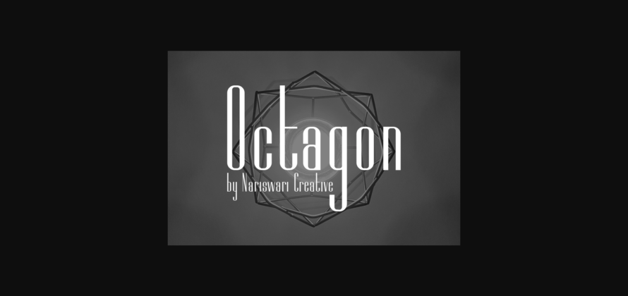 Octagon Font Poster 5