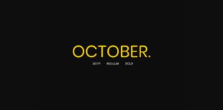 October Font Poster 1
