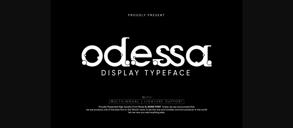 Odessa Font Poster 3