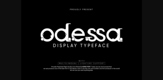 Odessa Font Poster 1