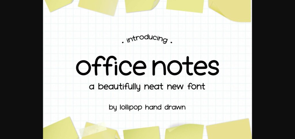 Office Notes Font Poster 3