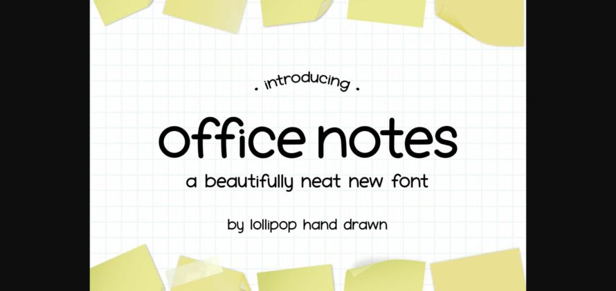 Office Notes Font Poster 3