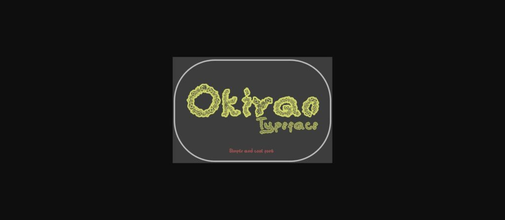 Okiran Font Poster 2