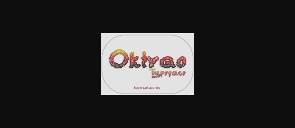 Okiran Font Poster 3