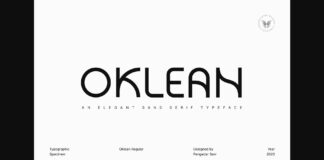 Oklean Font Poster 1