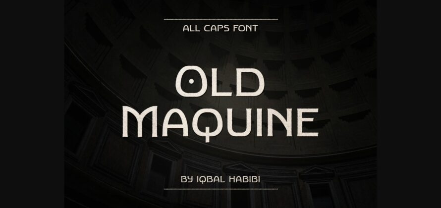 Old Maquine Font Poster 3