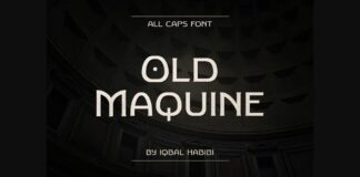Old Maquine Font Poster 1