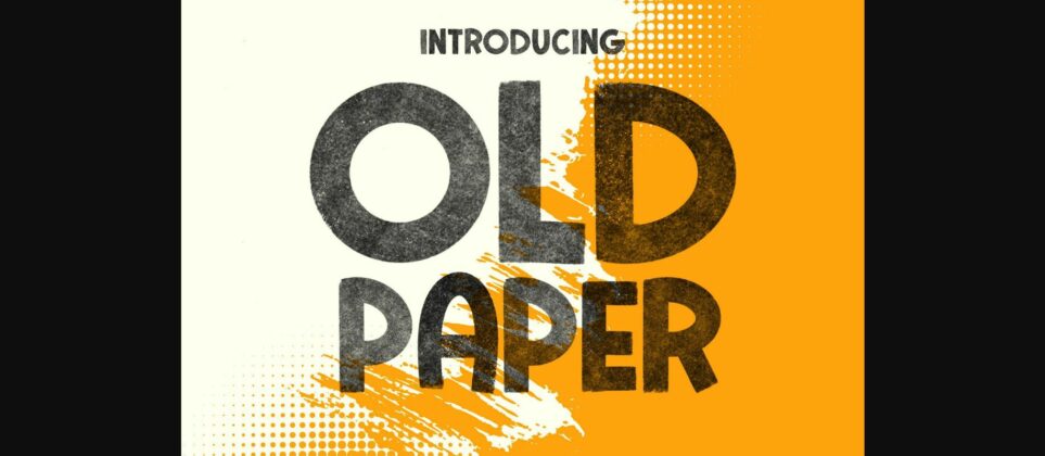 Old Paper Font Poster 3