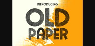 Old Paper Font Poster 1