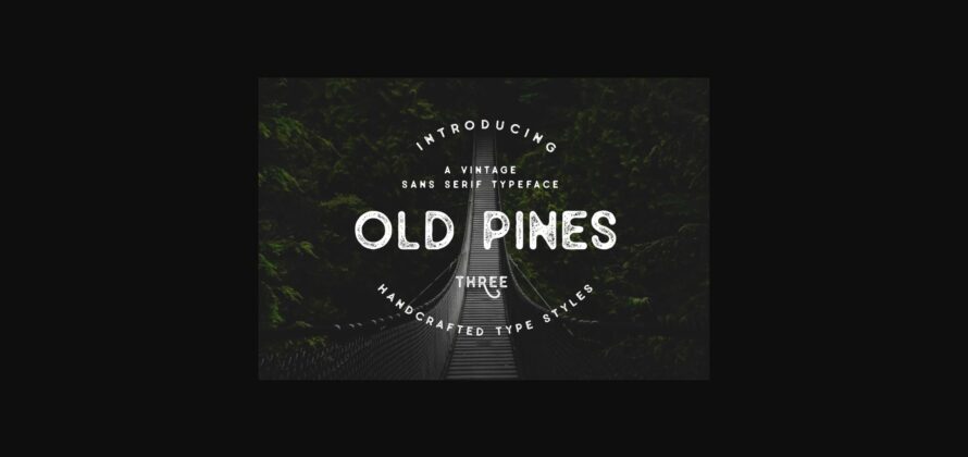 Old Pines Font Poster 3