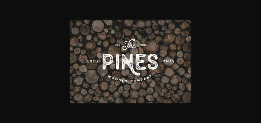 Old Pines Font Poster 10