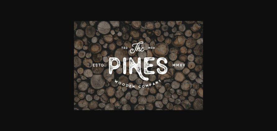 Old Pines Font Poster 10