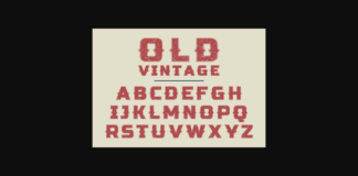 Old Vintage Font Poster 1