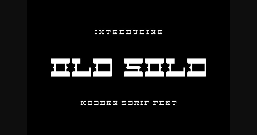 Oldsold Font Poster 3