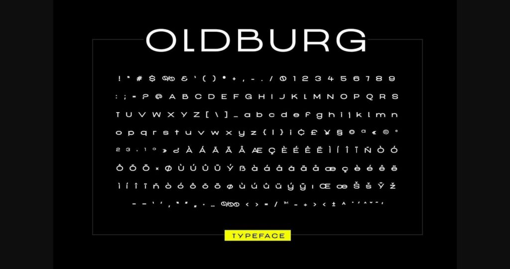 Oldburg Font Poster 5