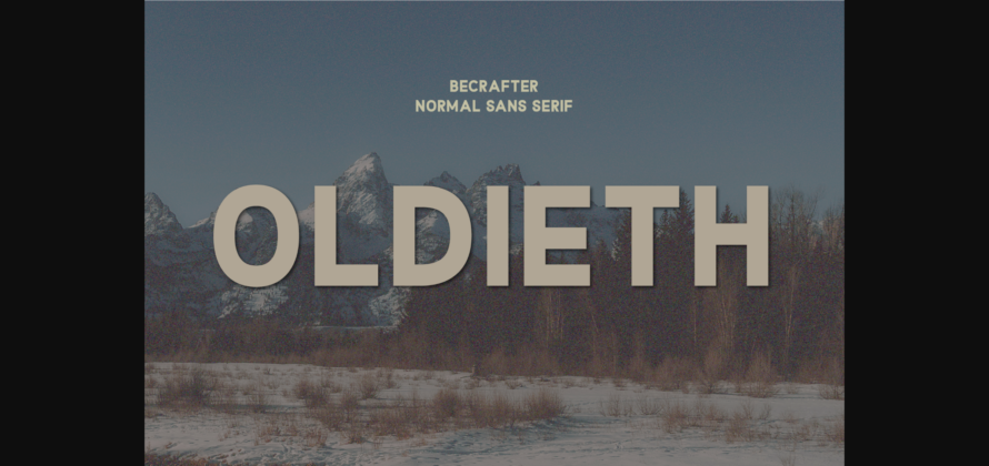 Oldieth Font Poster 3