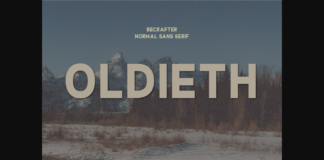 Oldieth Font Poster 1