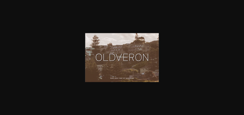 Oldveron Font Poster 3