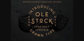 Ole Stock Font Poster 1