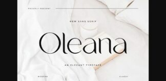 Oleana Font Poster 1