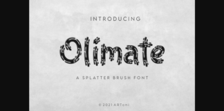 Olimate Font Poster 1