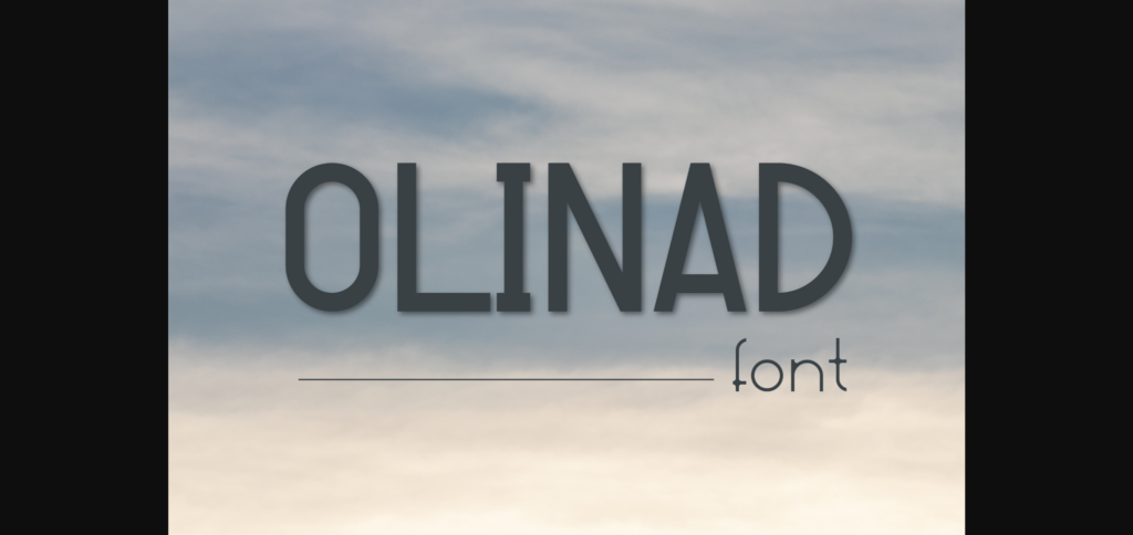 Olinad Font Poster 3