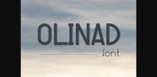 Olinad Font Poster 1