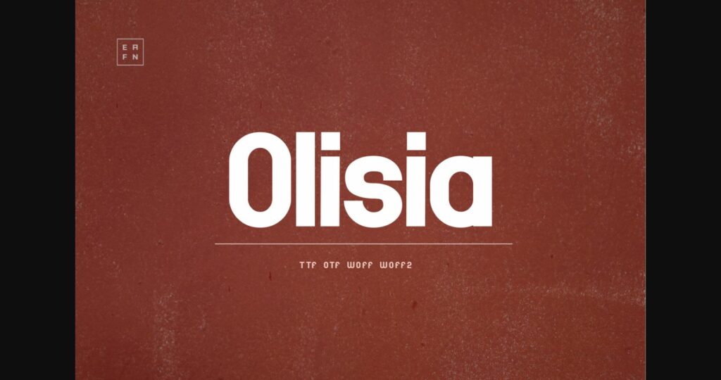 Olisia Font Poster 3