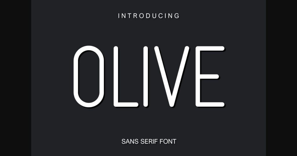 Olive Font Poster 1