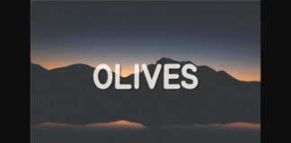 Olives Font Poster 1