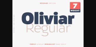 Oliviar Font Poster 1