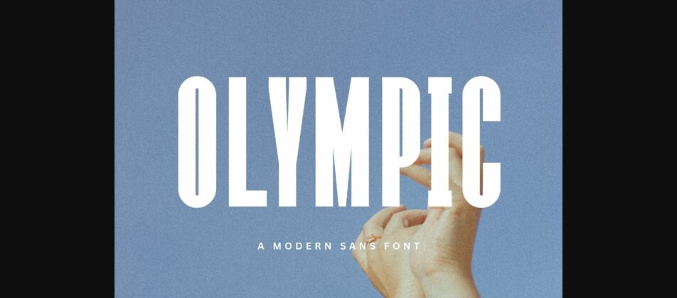 Olympic Font Poster 3