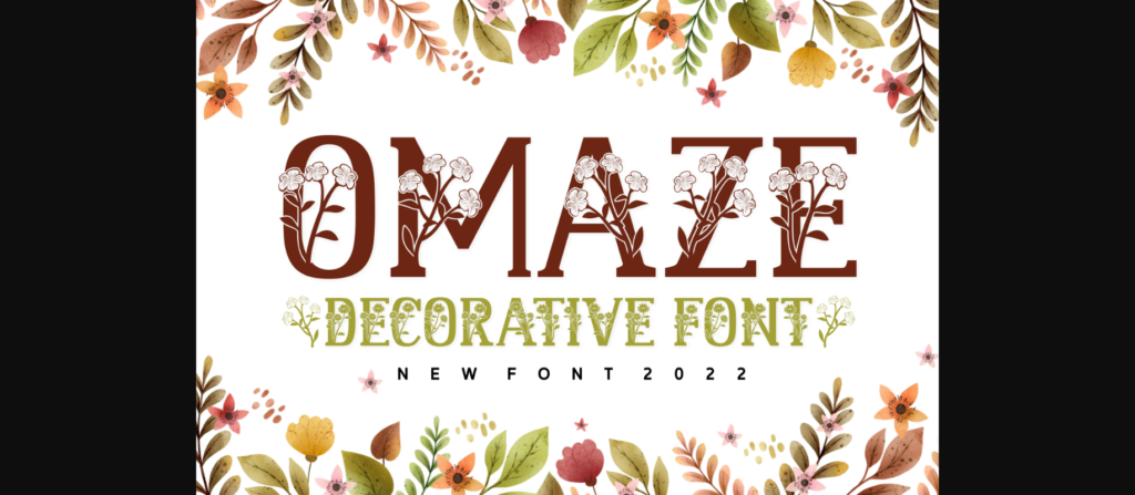 Omaze Font Poster 3