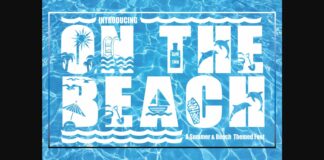 On the Beach Font Poster 1