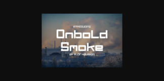 Onbold Smoke Font Poster 1