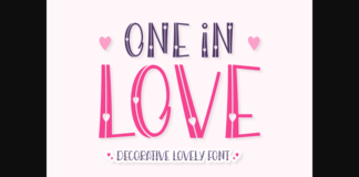 One in Love Font Poster 1