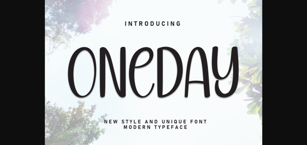 Oneday Font Poster 1