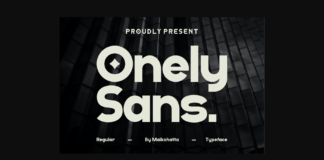 Onely Font Poster 1