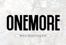 Onemore Font Poster 1