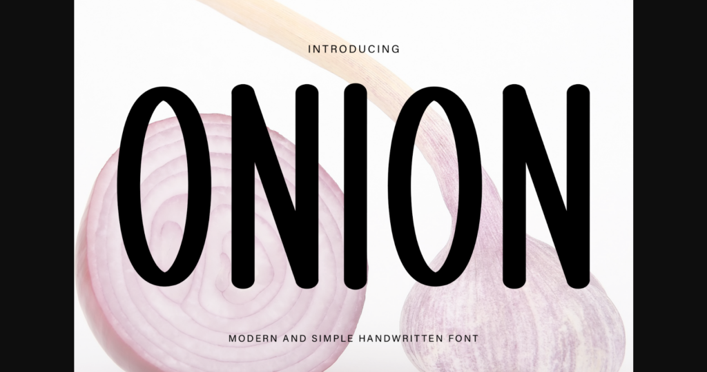 Onion Font Poster 1