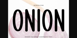 Onion Font Poster 1