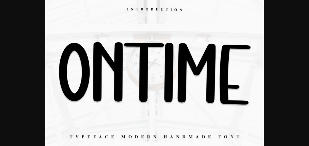 Ontime Font Poster 1