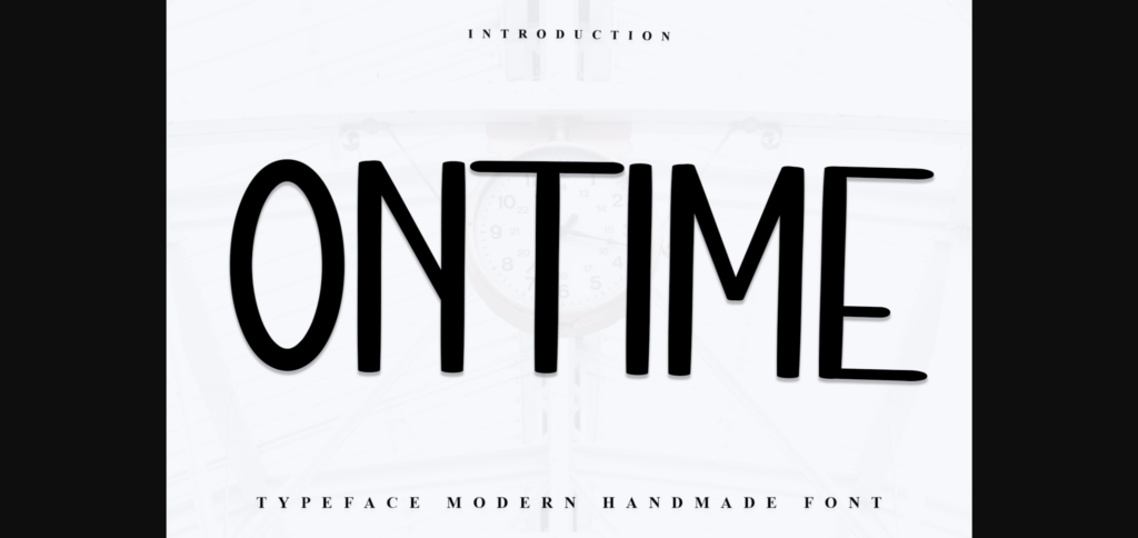 Ontime Font Poster 3