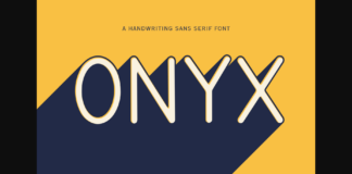 Onyx Font Poster 1