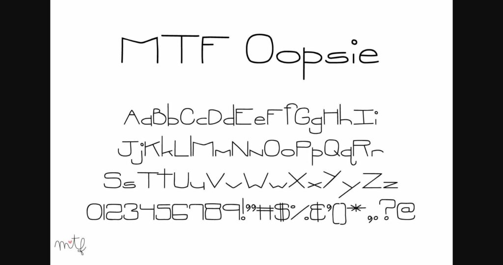 Oopsie Duo Font Poster 1