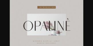 Opaline Font Poster 1